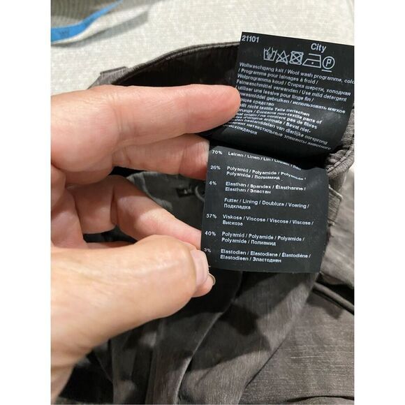 Size 38 Annette Görtz linen blend with beautiful zipper details at waist ankle - Picture 8 of 11